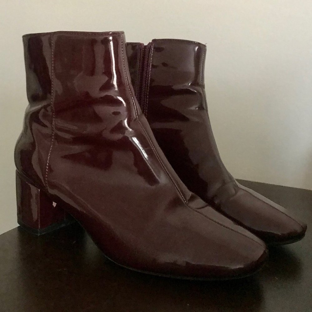 Maroon/Burgundy Waterproof Booties